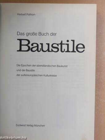 Das große Buch der Baustile