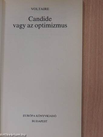 Candide vagy az optimizmus