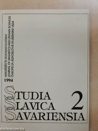 Studia Slavica Savariensia 1994./2