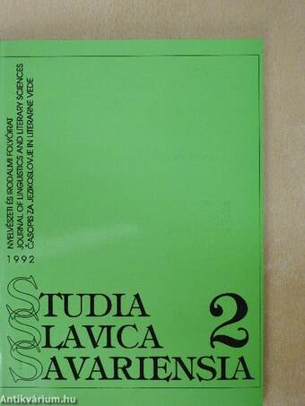 Studia Slavica Savariensia 1992./2.