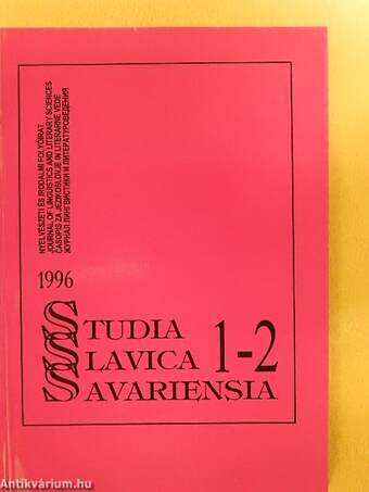 Studia Slavica Savariensia 1996./1-2.