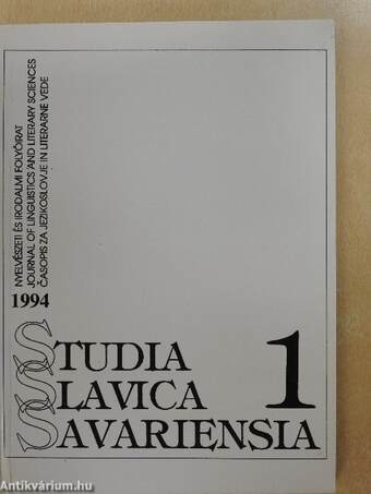 Studia Slavica Savariensia 1994./1