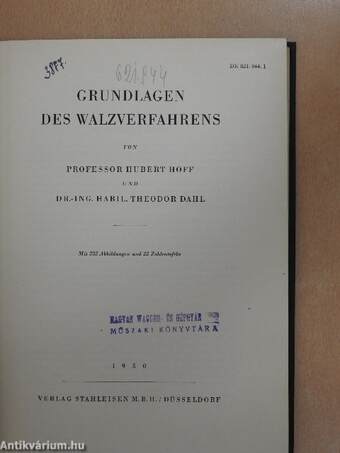 Grundlagen des Walzverfahrens