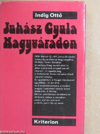 Juhász Gyula Nagyváradon