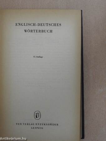 Englisch-Deutsches Wörterbuch/English-German Dictionary