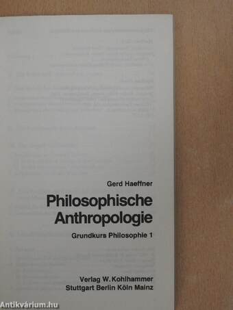 Philosophische Anthropologie