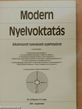 Modern Nyelvoktatás 2001/2-3.