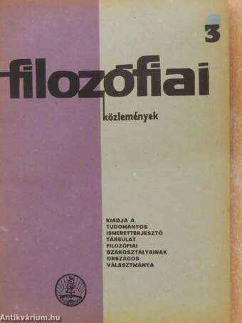 Filozófiai közlemények 1966/3.