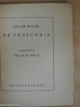 De Profundis