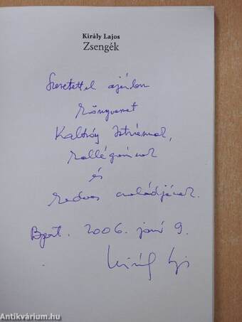 Zsengék (dedikált példány)