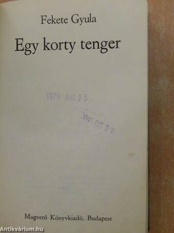 Egy korty tenger