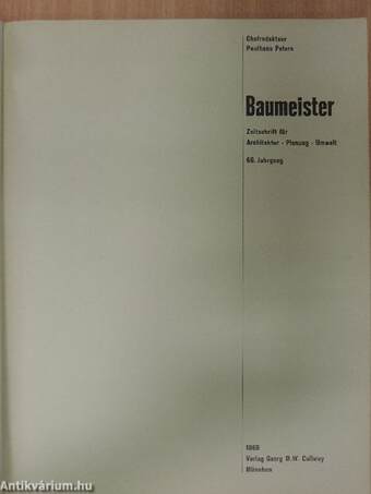 Baumeister Dezember 1969