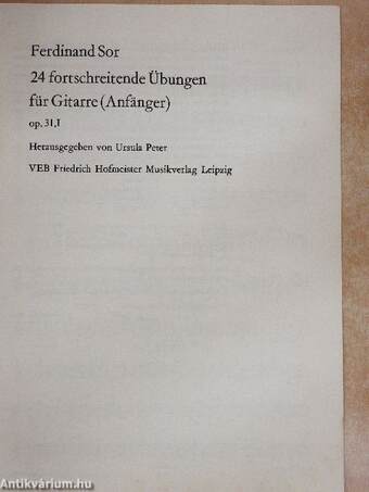 24 fortschreitende Übungen für Gitarre (Anfänger)