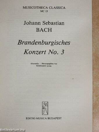 Brandenburgisches Konzert No. 3