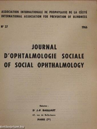 Journal d'ophtalmologie sociale/of social ophthalmology