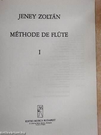 Méthode de Flúte I.