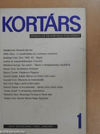 Kortárs 1982. január-december