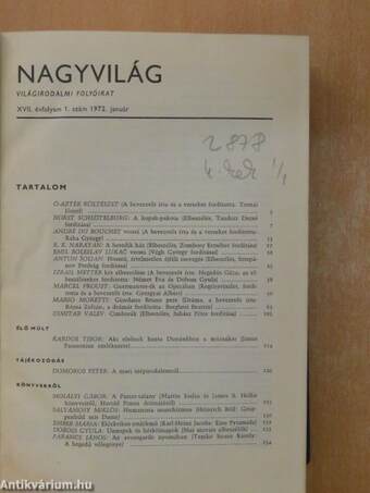 Nagyvilág 1972. január-december I-II.