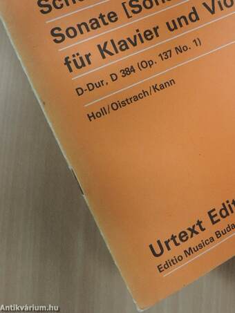 Sonate (Sonatine) für Klavier und Violine D-Dur/Sonata (Sonatina) for Piano and Violin D major