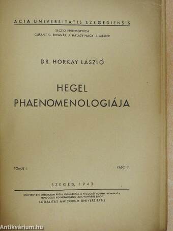 Hegel phaenomenologiája