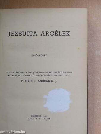 Jezsuita arcélek I.