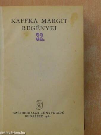 Kaffka Margit regényei II. (töredék)