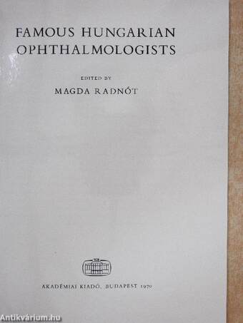 Famous Hungarian Ophthalmologists