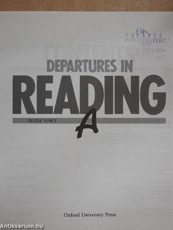 Departures in Reading A