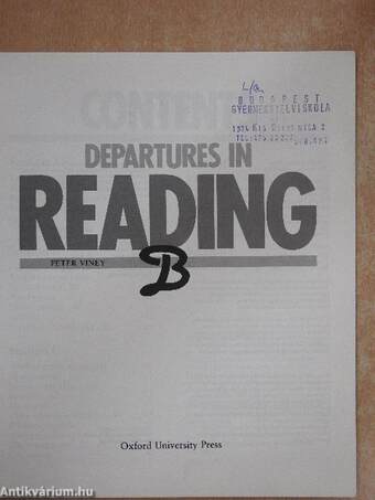 Departures in Reading B