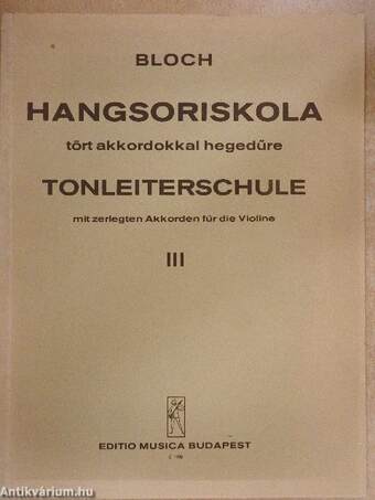 Hangsoriskola tört akkordokkal hegedűre III.