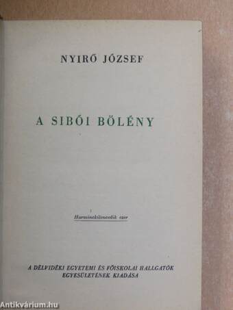 A sibói bölény I-II.