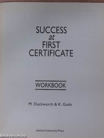 Success at First Certificate - Workbook