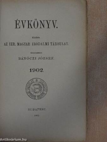 Évkönyv 1902.