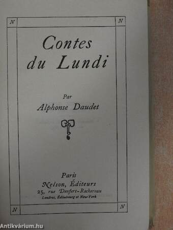 Contes du lundi