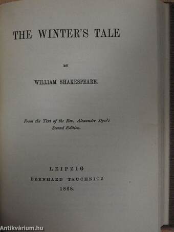 Merchant of Venice/Othello/Twelfth-night: or, what you will/Midsummer-night's dream/The winter's tale/Merry wives of Windsor