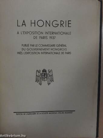 La Hongrie a l'exposition internationale de Paris 1937