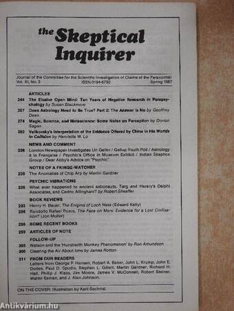 The Skeptical Inquirer Spring 1987