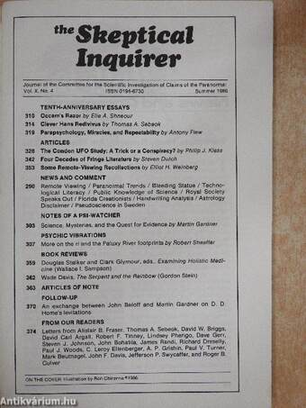 The Skeptical Inquirer Summer 1986