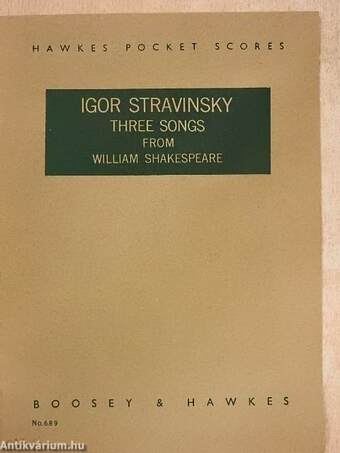 Three songs from William Shakespeare
