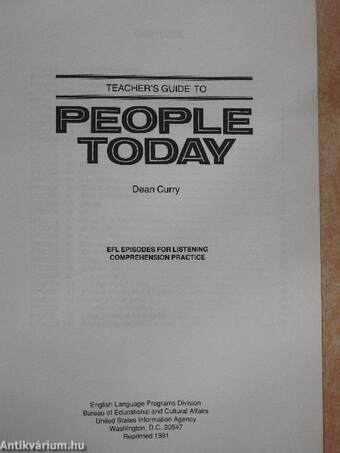 Teacher's Guide to People Today