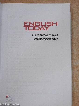 English today Elementary level 5-8. 