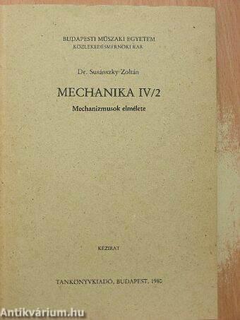 Mechanika IV/2.