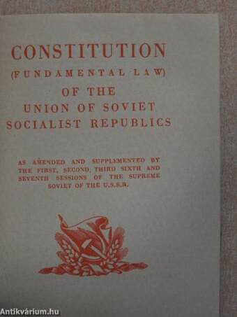 Constitution (Fundamental Law) of the Union of Soviet Socialist Republics