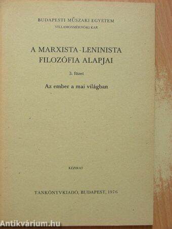 A marxista-leninista filozófia alapjai 3.