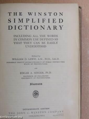 The Winston simplified dictionary