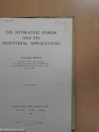 Oil Hydraulic Power And Its Industrial Applications