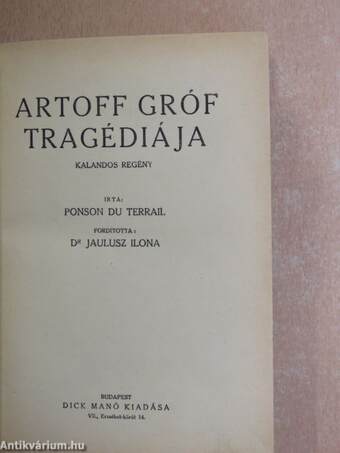 Artoff gróf tragédiája