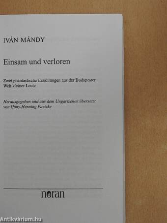 Einsam und verloren