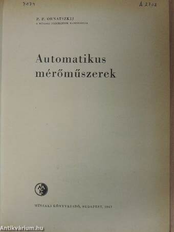 Automatikus mérőműszerek