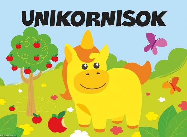 Pancsolókönyv szivaccsal - Unikornis